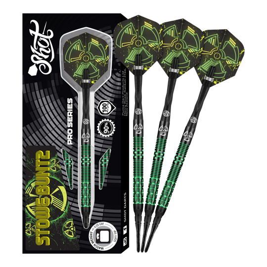 Shot Stowe Buntz V2 Black Softdarts - 21g