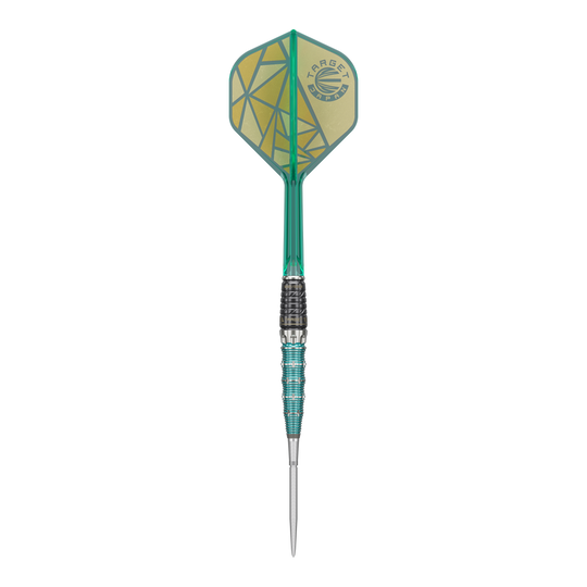 Target Japan The Rising Miracle Combination Limited Edition Swiss Point Steeldarts Target Japan The Rising Miracle Combination Limited Edition Swiss Point Steeldarts Vorderansicht. Der Barrel ist markant dargestellt.