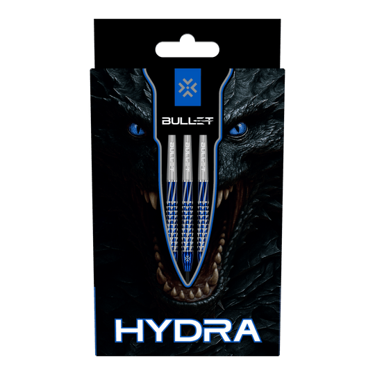 Bullet Hydra steel darts Das Bild zeigt Bullet Hydra Steeldarts. Diese Steeldarts eignen sich für präzises und professionelles Dartspiel.