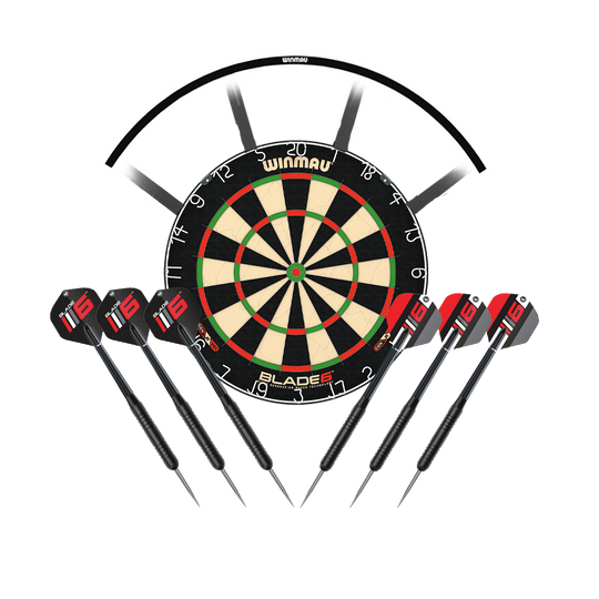 Winmau Blade 6 dartboard set with Polaris lighting