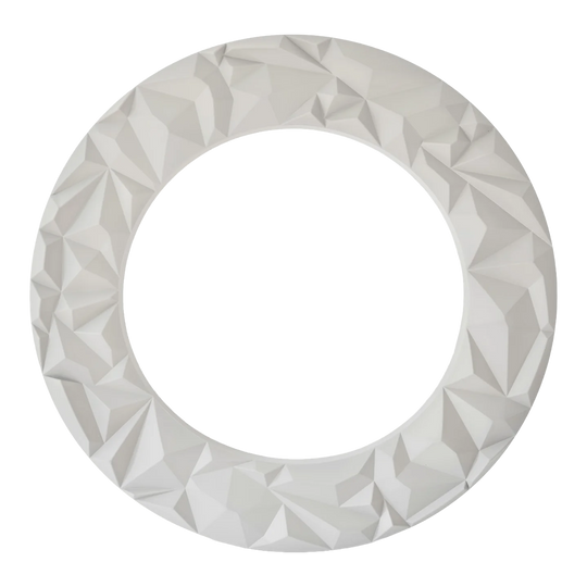 Hier ist das Precise 180 3D Dartboard Surround Subterra in Nordic Grey abgebildet. Dieses Produkt schützt die Wand und wertet das Dartboard-Setup optisch auf.