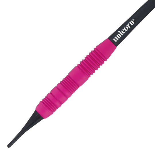 Unicorn Core Plus Rubberised Pink Softdarts - 19g