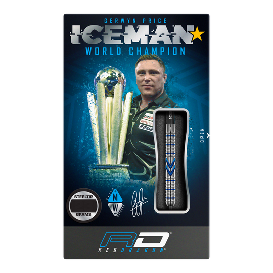 Red Dragon Gerwyn Price Iceman Midnight Edition steel darts