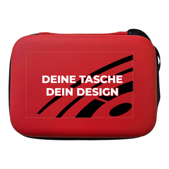 Zu sehen ist ein weiteres rotes Dartcase Modell System 4. Es bietet Platz für Darts und passendes Zubehör.