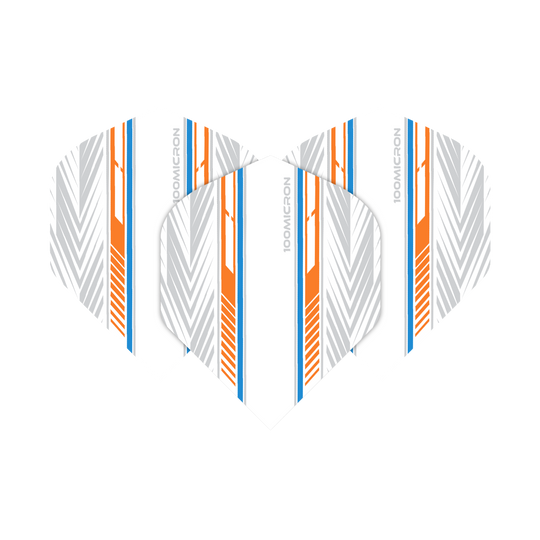 Pentathlon White Orange Blue No2 Standard Flights