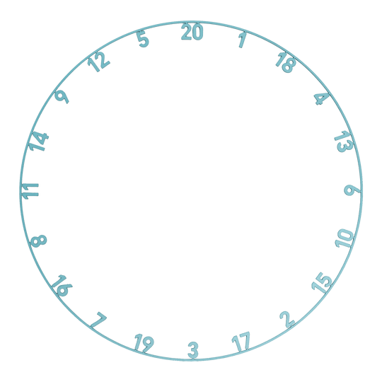 Precise 180 Endorphine Steel Dartboard with Numbered Ring - Infinity Blue Abgebildet ist das Precise 180 Endorphine Steeldartboard mit Nummernring in Infinity Blue. Das Produkt eignet sich ideal für Dartspieler aller Levels.