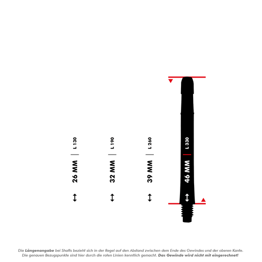 L-L-Style-Shafts Locked Straight - Black