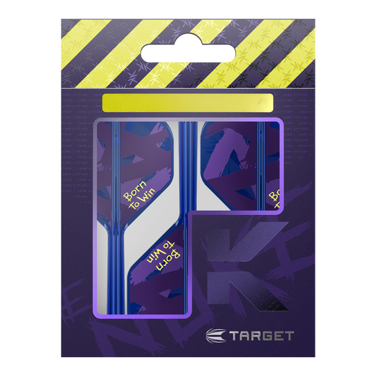 Target K-Flex Luke Littler Born To Win World Champion No2 Standard Flights Abgebildet sind die Target K-Flex Luke Littler Born To Win World Champion No2 Standard Flights. Diese Flights werden beim Darts verwendet.