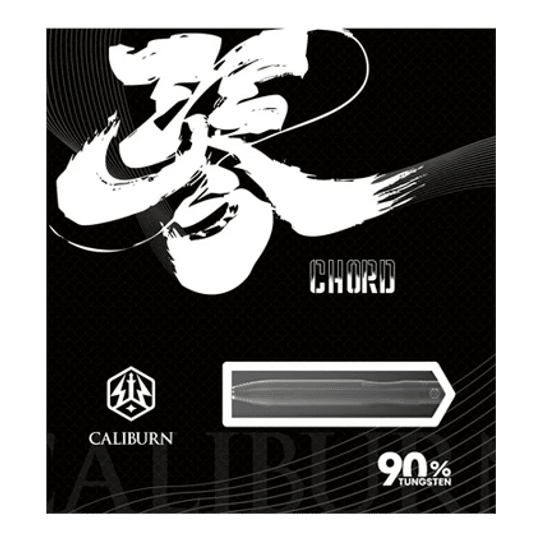 Caliburn Chord C1 steel darts - 21.5g Abgebildet ist der Caliburn Chord C1 Steeldart mit 21,5g. Der Dartpfeil liegt auf einem neutralen Hintergrund.