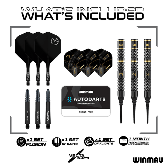 Winmau Michael Van Gerwen W-MAX soft darts - 18g Winmau Michael Van Gerwen W-MAX soft darts - 18g