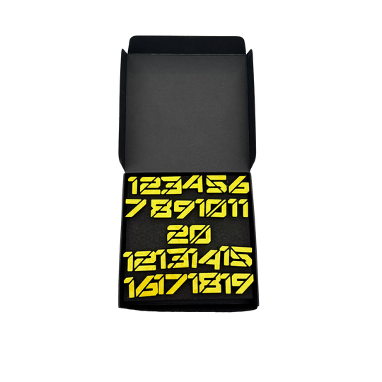 McDart Dartboard Number Rings / Number Ring Cyber Die Datei trägt den Namen 'Cyber Gelb Box'. Abgebildet ist vermutlich eine Verpackung in Gelb.