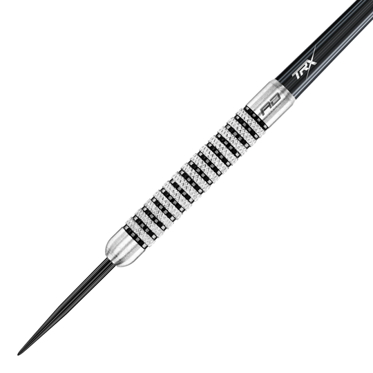 Hier sieht man die Red Dragon Flightmaster Fury 2 Steeldarts - 25g. Dieses Modell ist ideal für präzise und kraftvolle Würfe.