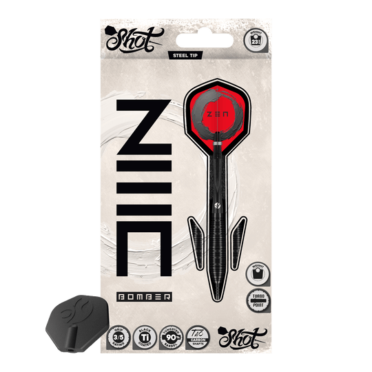 Shot ZEN Bomber Turbo Point steel darts Shot ZEN Bomber Turbo Point steel darts