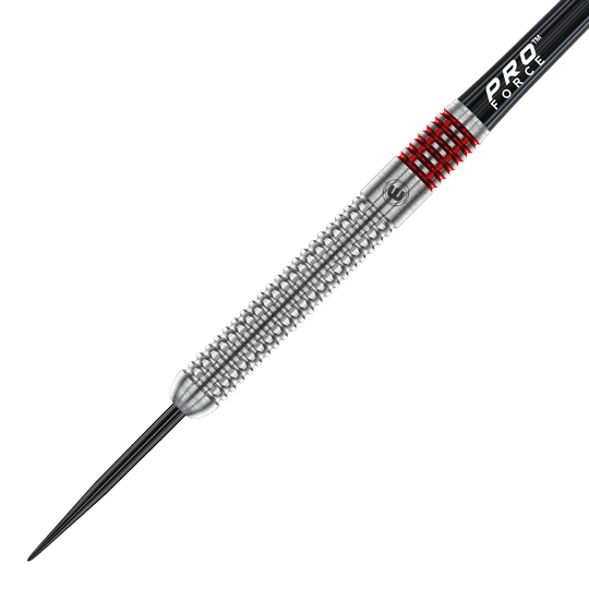 Gezeigt werden die Winmau Team 360 Lewis Cook Steeldarts - 23g. Die Darts wurden für eine optimale Wurfbalance entwickelt.