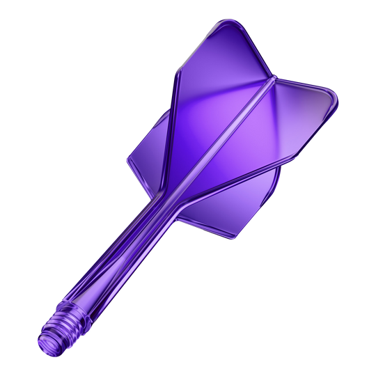 GOAT A1R No6 Flight Shaft System - Neon Purple Hier ist das GOAT A1R No6 Flight-Shaft-System in Neon Lila zu sehen. Gezeigt wird ein einzelner Dart-Schaft mit integriertem Flight.