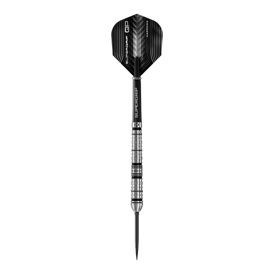 Harrows Supergrip Tapered Quick Point Steel Darts Abgebildet sind die Harrows Supergrip QP Tapered Quick Point Steeldarts. Sie eignen sich ideal für Steeldartspieler auf jedem Niveau.