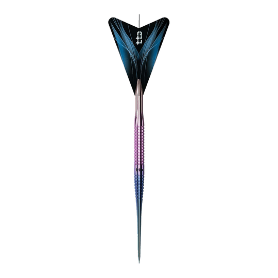 Caliburn TTD Complete Titanium T3 Rainbow Steeldarts - 7g Caliburn TTD Complete Titanium T3 Rainbow Steeldarts - 7g. Abgebildet ist ein bunter Steeldartpfeil aus Titan, der speziell für Dartspieler entwickelt wurde.