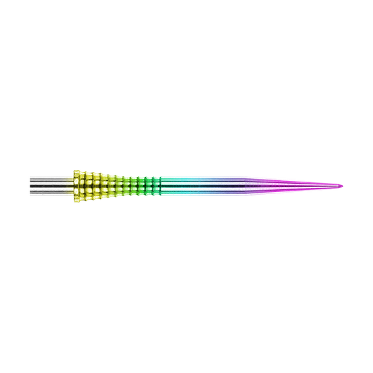 Red Dragon Raptor Gripped Rainbow steel dart tips 38mm