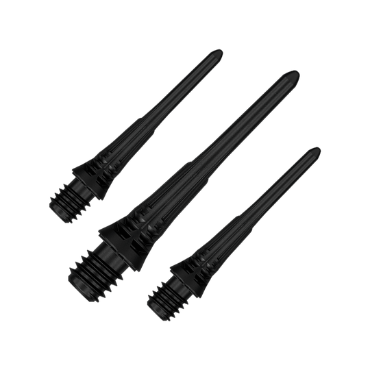 Abgebildet ist das Produkt Target Cryo Softdartspitzen 30er Pack in Schwarz. Es handelt sich um hochwertige Softdartspitzen für Softdartpfeile.