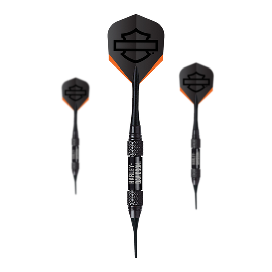 Harley-Davidson Black Lightning Brass Soft Darts - 18g