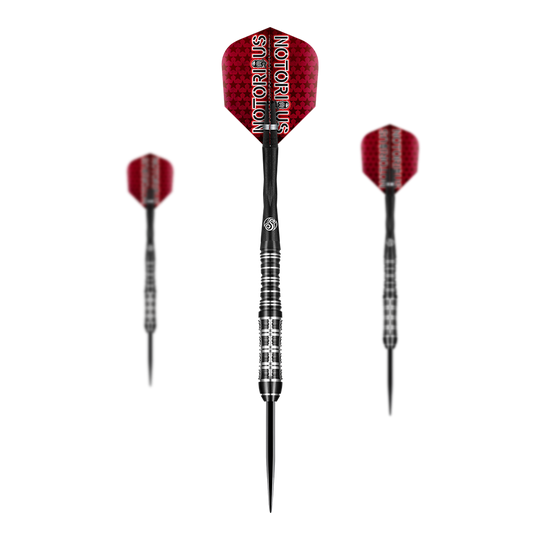 Shot Pro Series Jason Watt Notorious BDG Steel Darts - 24g