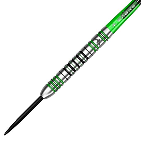 Mission Graham Hall Black Green Steel Darts - 22g