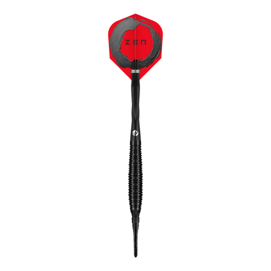 Shot ZEN Bomber soft darts - 20g Das Bild präsentiert die Shot ZEN Bomber Softdarts - 20g. Diese Darts bieten ein gutes Wurfgefühl und eine hohe Verarbeitungsqualität.