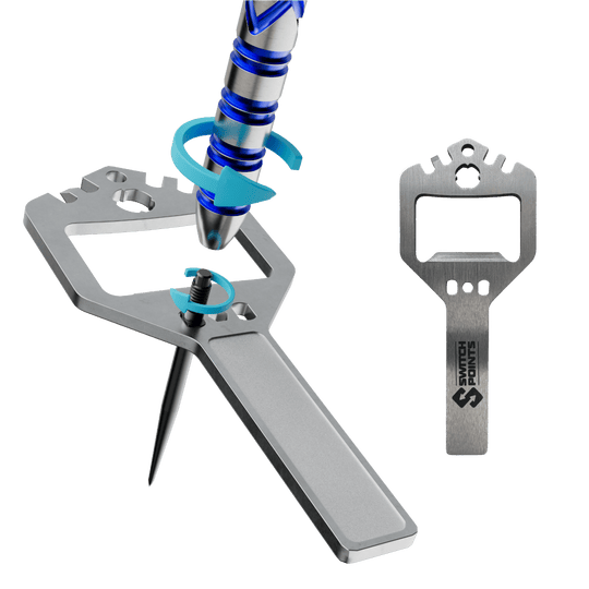 Auf dem Bild sind die Red Dragon Gerwyn Price Blue Original Switch Point Steeldarts zu sehen. Diese Darts sind ideal für Turnierspieler konzipiert.