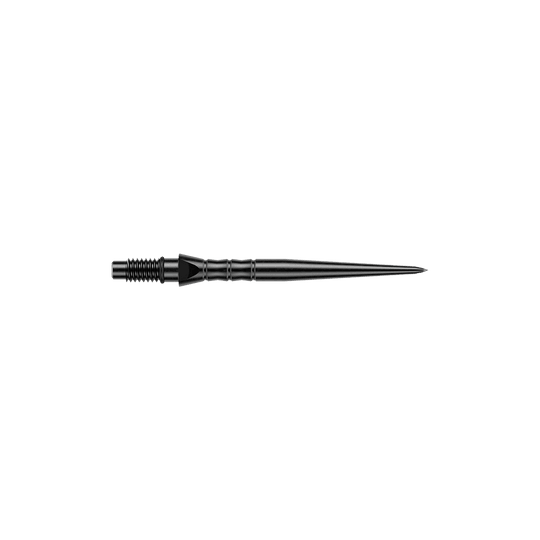 Winmau Switch Point Wave steel dart tips - black Abgebildet sind schwarze Steeldartspitzen, vermutlich 26 mm lang. Die Dartspitzen werden für Steeldartpfeile verwendet.
