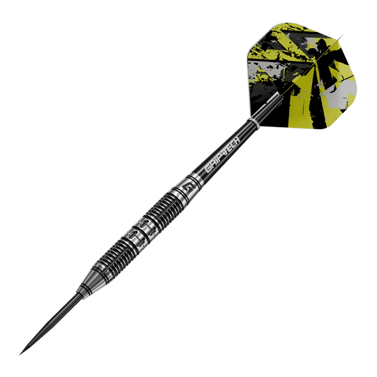 Das Bild zeigt das Produkt GOAT Dumbbell Steeldarts. Es handelt sich um Steeldarts mit einem besonderen Design.