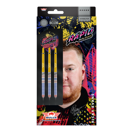 Bulls NL Ricky Evans Rapid Edition One Steel Darts - 22g