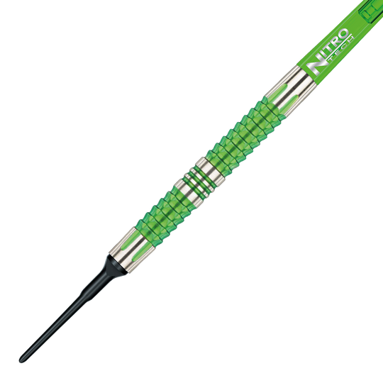 RD1917-Red-Dragon-Peter-Wright-Snakebite-Mamba-2-Softdarts-2 Red Dragon Peter Wright Snakebite Mamba 2 Softdarts zeigen markantes Schlangenmuster. Die Darts liegen parallel ausgerichtet.