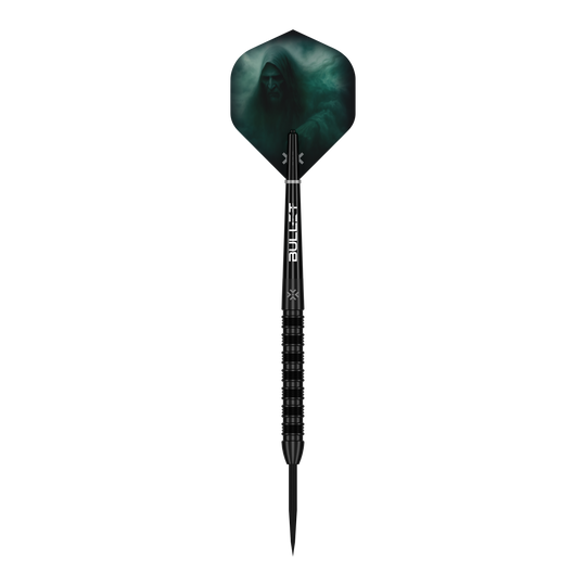 Das Produkt Bullet Shadow Steeldarts ist auf diesem Bild zu sehen. Es handelt sich um stabile und präzise Steeldarts für das Dartspiel.