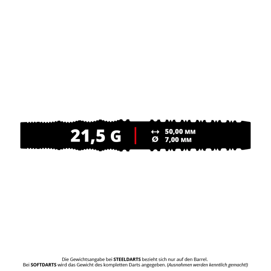 Target Japan Mikuru Suzuki The Miracle GEN7 Soft Darts - 21.5g Hier sieht man Target Japan Mikuru Suzuki The Miracle GEN7 Softdarts mit einem Gewicht von 21,5g. Die Softdarts sind ideal für elektronische Dartboards geeignet.