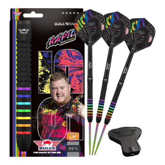 Bulls NL Ricky Evans Rapid 95 Convertible Point Steel Darts