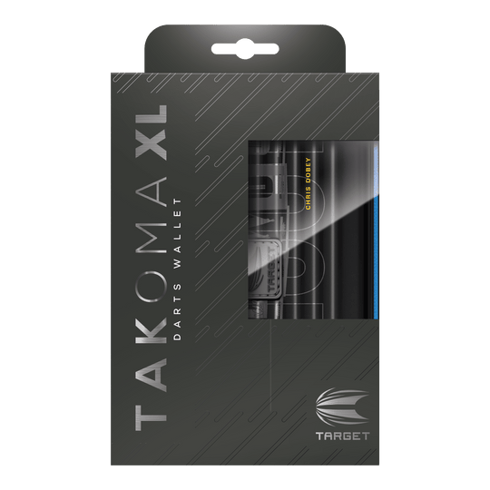 Takoma XL Ghost Series Chris Dobey dart case Das Bild zeigt das Takoma XL Ghost Series Chris Dobey Dartcase. Dieses Dartcase bietet sicheren Schutz für Dartzubehör.