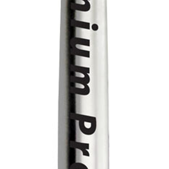 109880_90 Das Bild zeigt die "Target Titanium Conversion Point - Plain", eine Dartspitze aus Titan. Sie ist silberfarben, schmal und hat ein Schraubgewinde am unteren Ende.