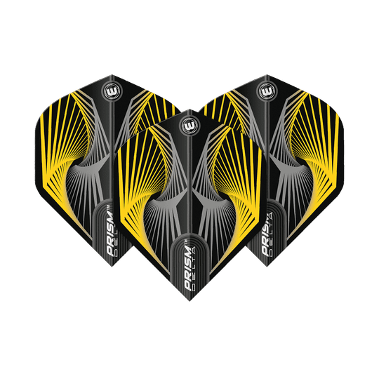 Winmau Prism Delta Spiral YellowGrey Standard Flights