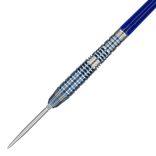 Abgebildet sind die Target Japan Mizu Series 03 Swiss Point Steeldarts. Diese hochwertigen Steeldarts sind für Präzision und professionelle Leistung konzipiert.