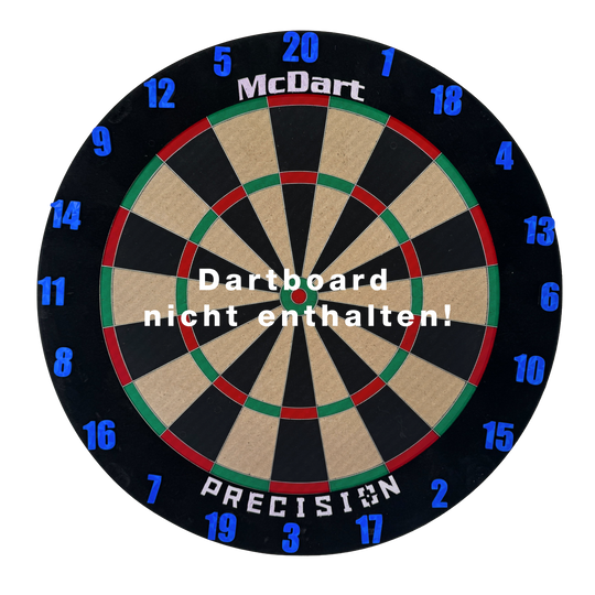 McDart Dartboard Number Rings / Number Ring Classic Ein blaues Board ist abgebildet. Das Bild zeigt das klassische Design auf einfache Weise.