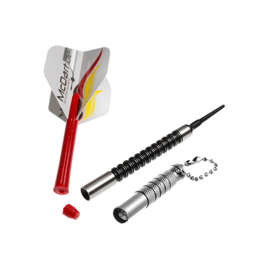 Bullet shaft residue remover Das Bild zeigt noch einmal einen Bullet Shaftrest Entferner in Silber. Es ist ein Werkzeug zum Entfernen von Shaftrests bei Dartpfeilen.