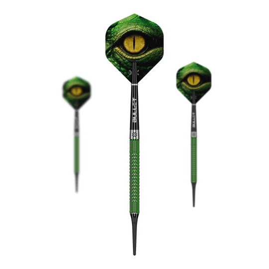 Bullet Gator Softdarts - 20g Abgebildet ist das Set Bullet Gator Softdarts - 20g. Diese Darts sind leicht und ideal für Softdart-Spieler.