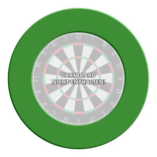 McDart Dartboard Surround Mehrere Steeldartboard-Surrounds liegen nebeneinander. Die klassische Form ist deutlich erkennbar.