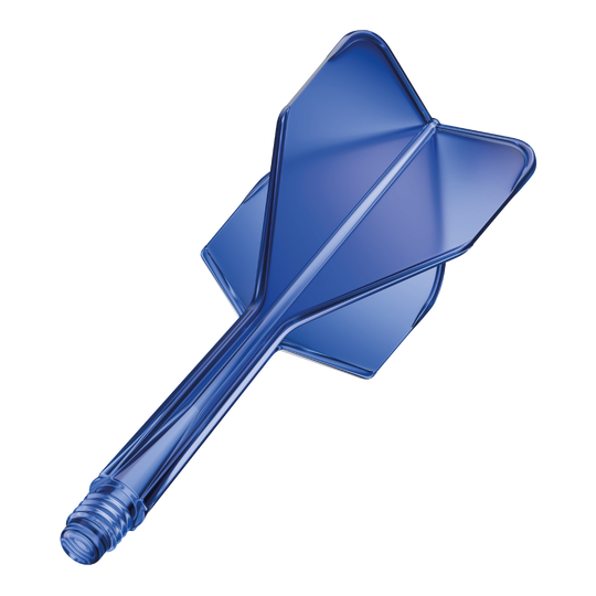 GOAT A1R No6 Flight Shaft System - Blue Das Bild zeigt das Produkt "GOAT A1R No6 Flight-Shaft-System" in Blau. Es handelt sich um einen einteiligen Flight-Shaft für Darts.