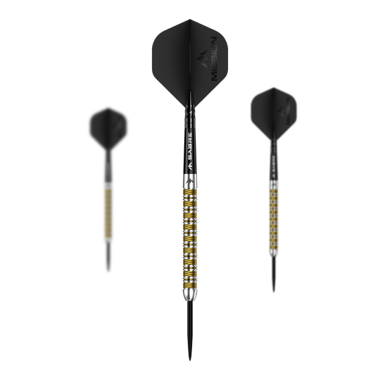 Mission Kinsuji Steeldarts sind hochwertige Steeldarts. Dieses Bild zeigt das Produkt in Originalausführung.