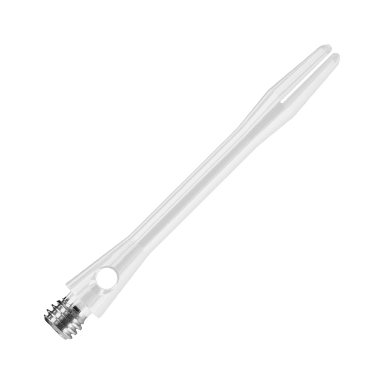 HR373_Harrows_Keramic_Shafts_Weiss_41mm_2 Das Bild zeigt einen weißen Keramic Shaft von Harrows. Es handelt sich um einen Schaft für Dartpfeile mit einem glänzenden, glatten Design.