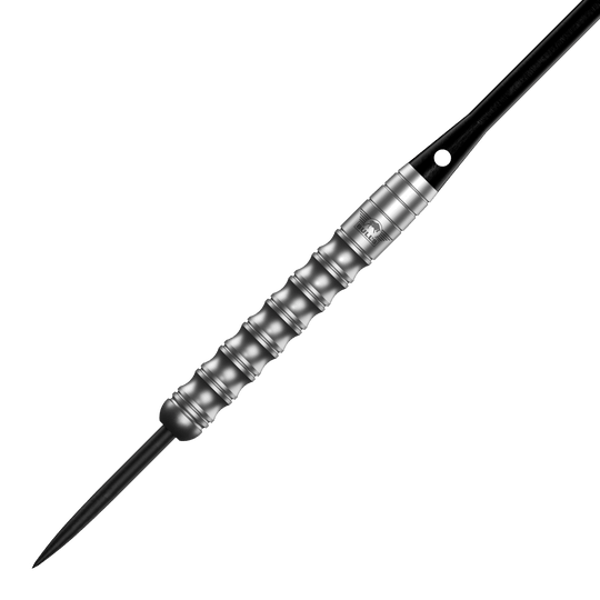 Bulls NL Chaos Green Steel Darts - 24g Zu sehen sind die Bulls NL Chaos Green Steeldarts mit 24g. Zwei grüne Steeldarts werden dargestellt.