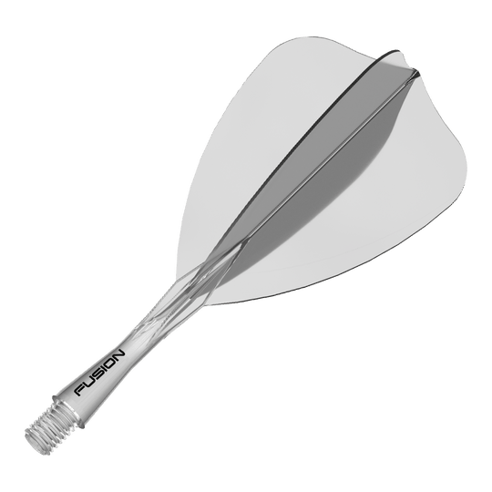 Winmau Fusion Flight Shaft System Arrow Clear Abgebildet ist ein Winmau Fusion Flight Shaft System Arrow, klar und 22mm. Dieses Zubehör ist für das Spiel mit Dartpfeilen gedacht.