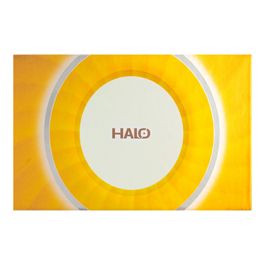 Das Bild präsentiert die Caliburn Halo H3 Steeldarts - 21,5g. Die Darts liegen gut sichtbar nebeneinander.