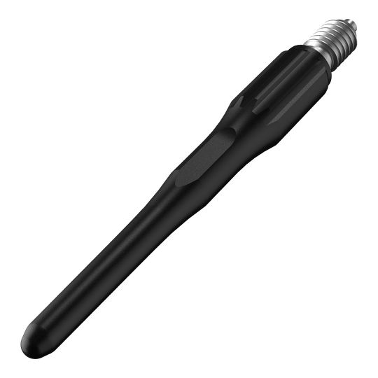 Zu sehen sind Bulls NL Convertible Point Softdartspitzen - 15er Pack - Schwarz. Mehrere Ersatzspitzen sind enthalten.